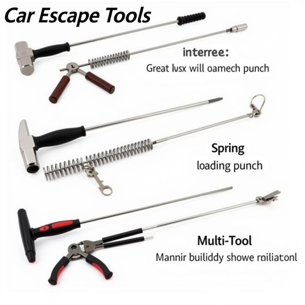 Different Types of Car Escape Tools