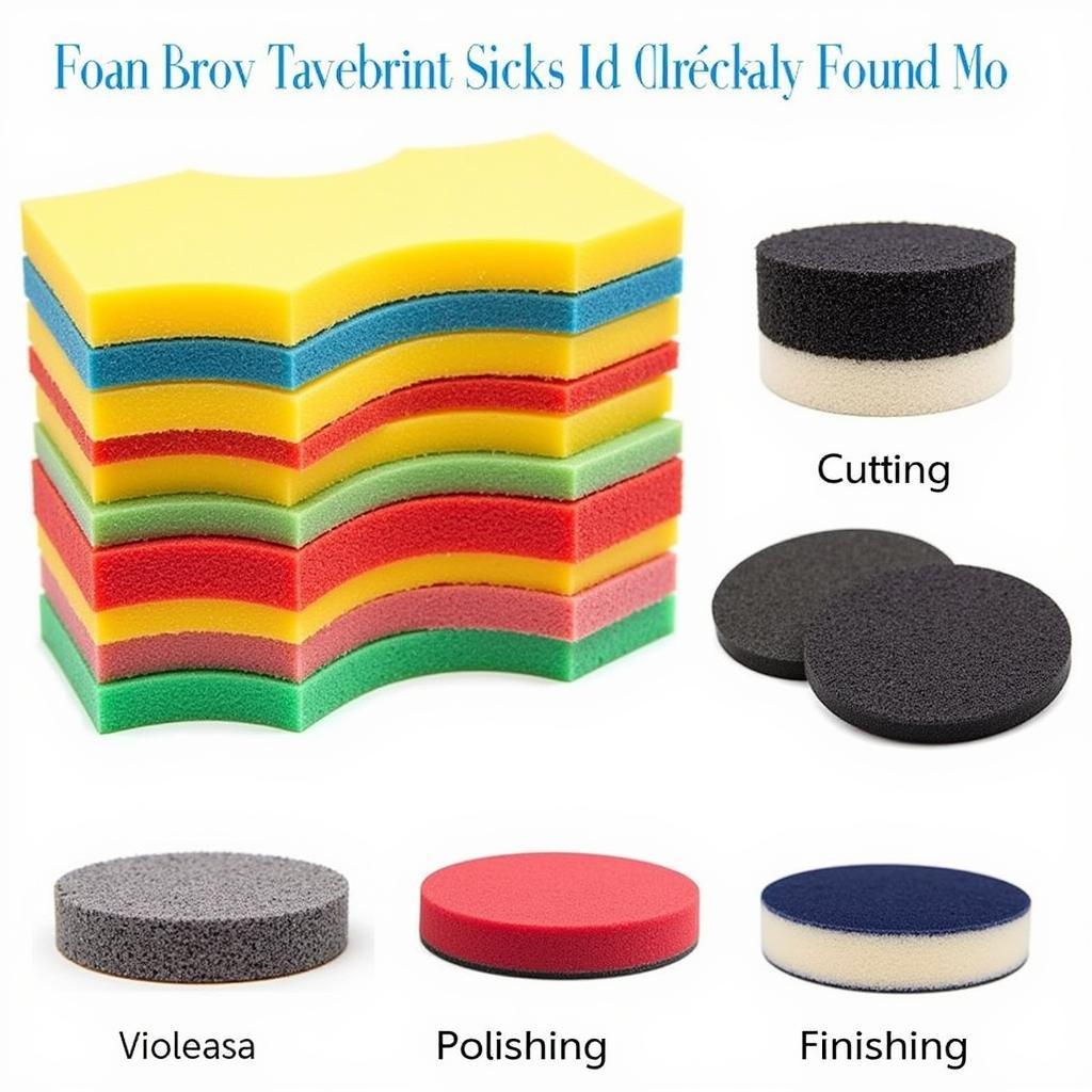 Various Foam Pads for Car Polishing