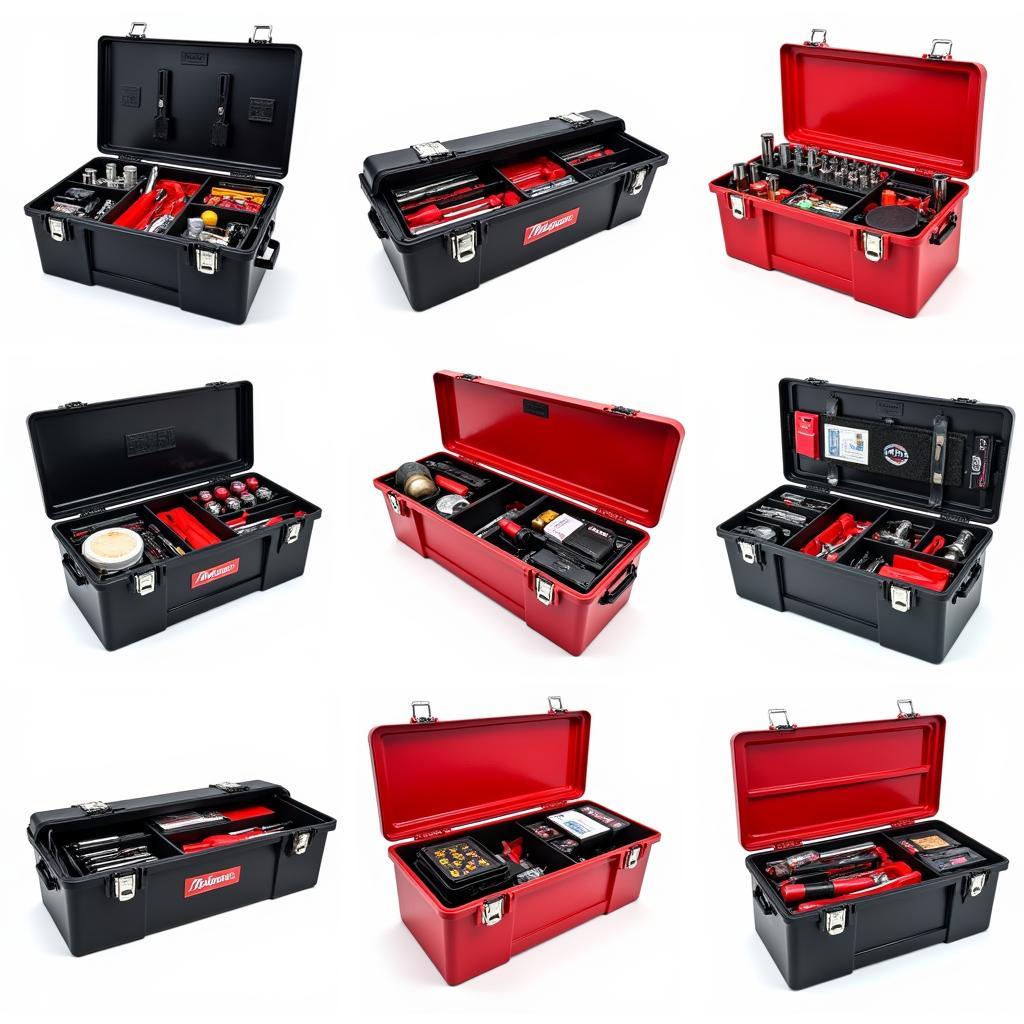 Different Types of Fully Filled Car Tool Boxes