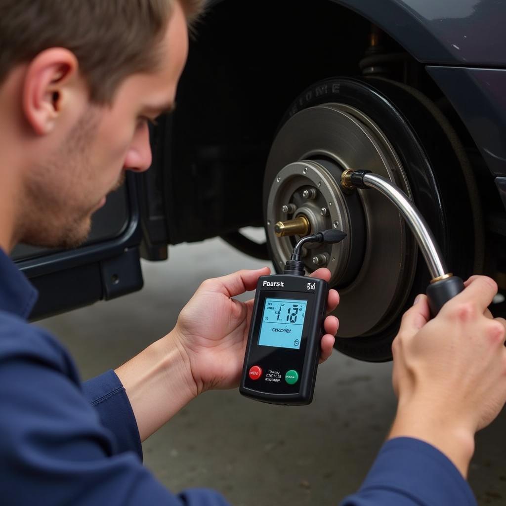 Using a Digital Brake Pressure Tester