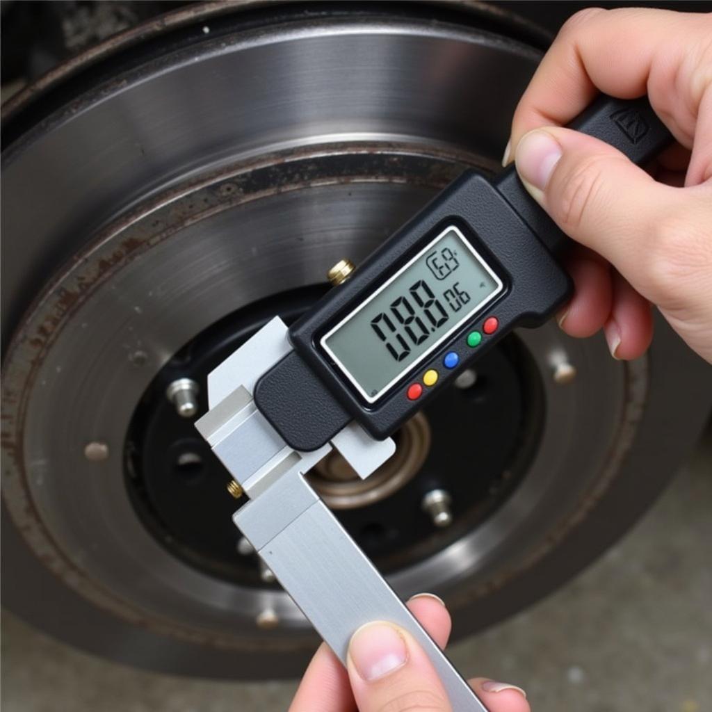 Digital Caliper Measuring Rotor