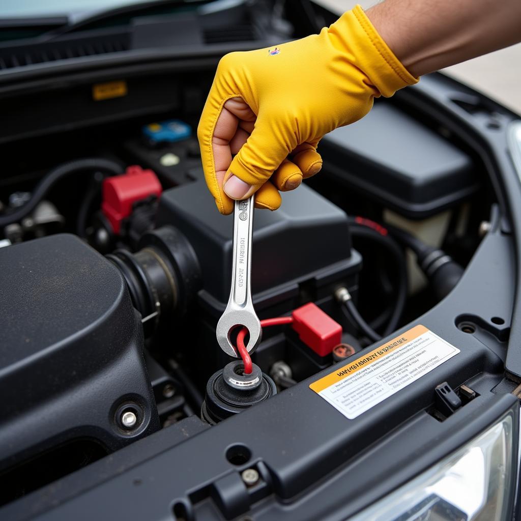 Disconnecting Car Battery Terminals Safely