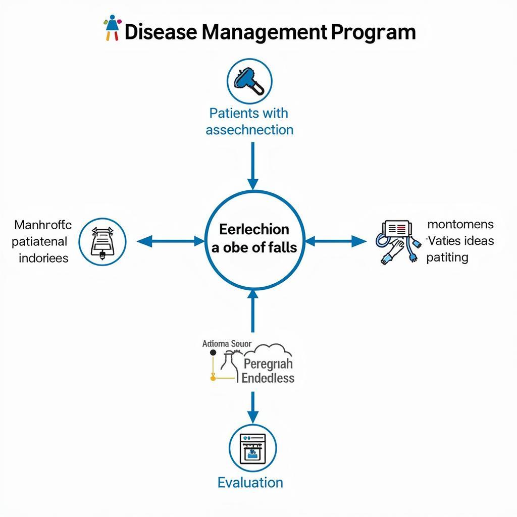 Flowchart illustrating the process of a disease management program