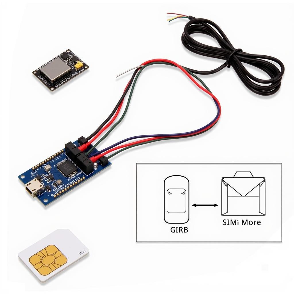 DIY Car Tracking Kit Components