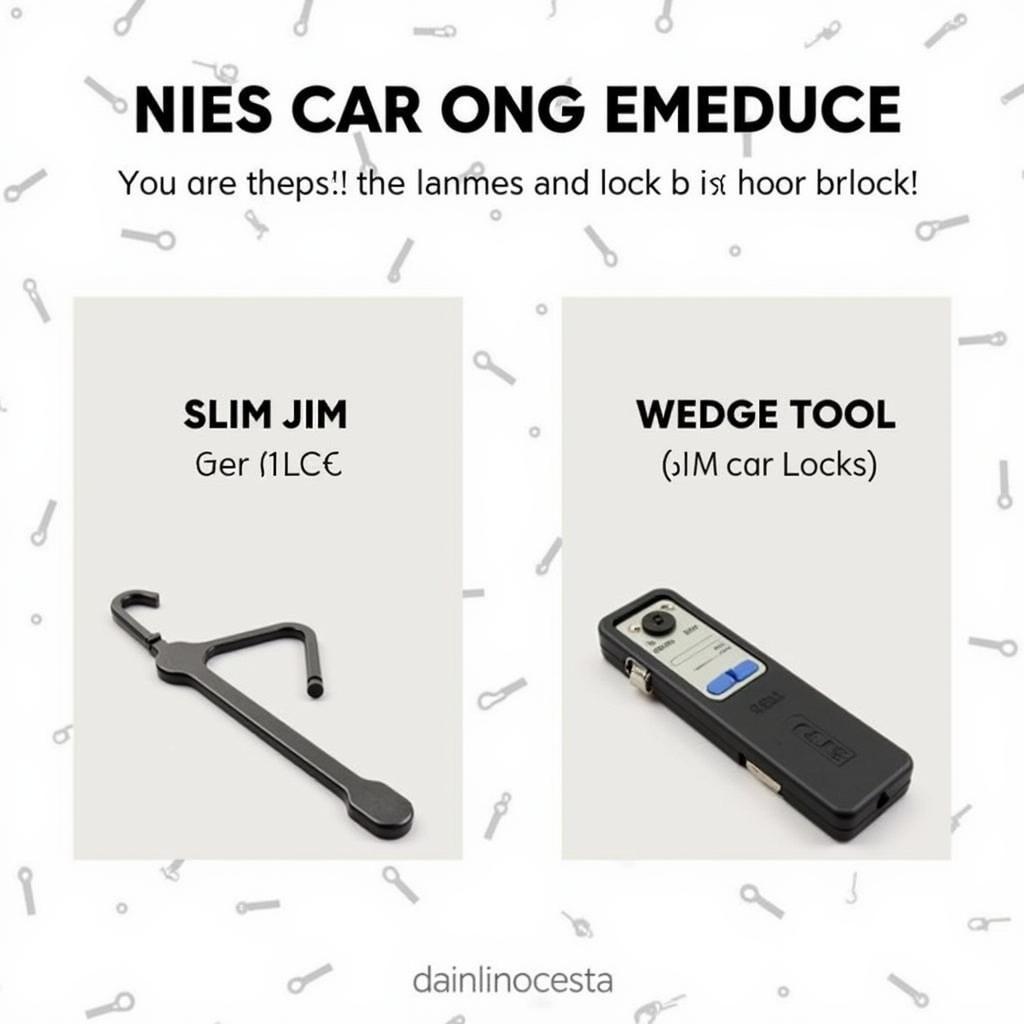 DIY Car Unlock Tools like Slim Jims and Wedges