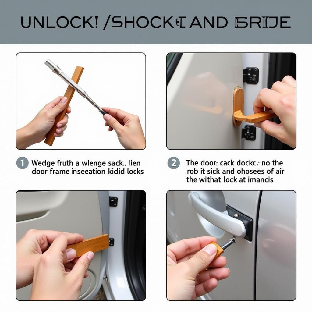 DIY Car Unlock with Wedge and Rod