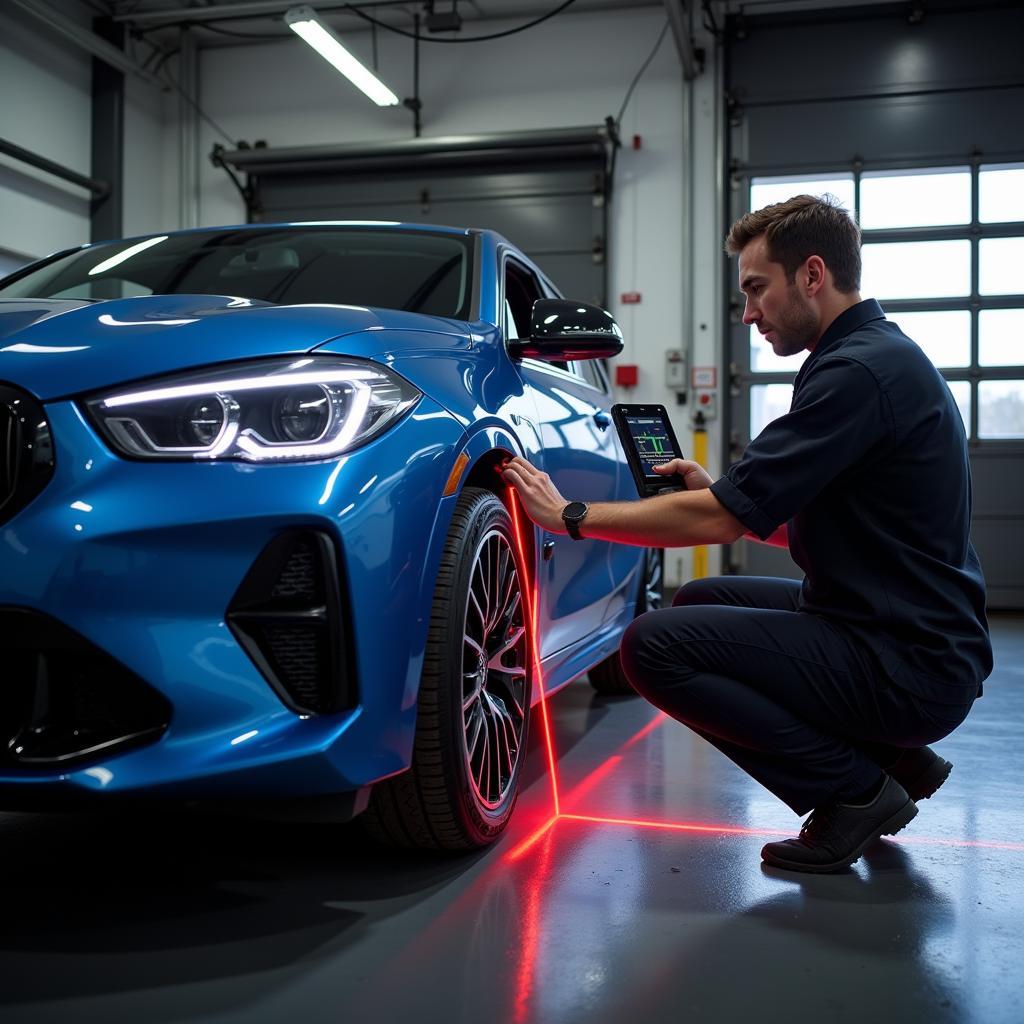 DIY Laser Car Wheel Alignment System