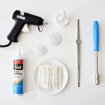 DIY dent repair kit components