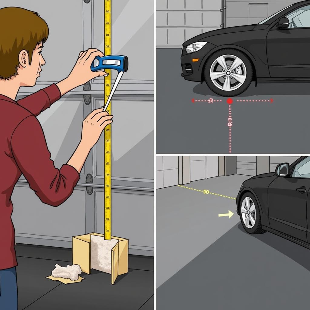 DIY Headlamp Alignment Using Tape Measure and Chalk