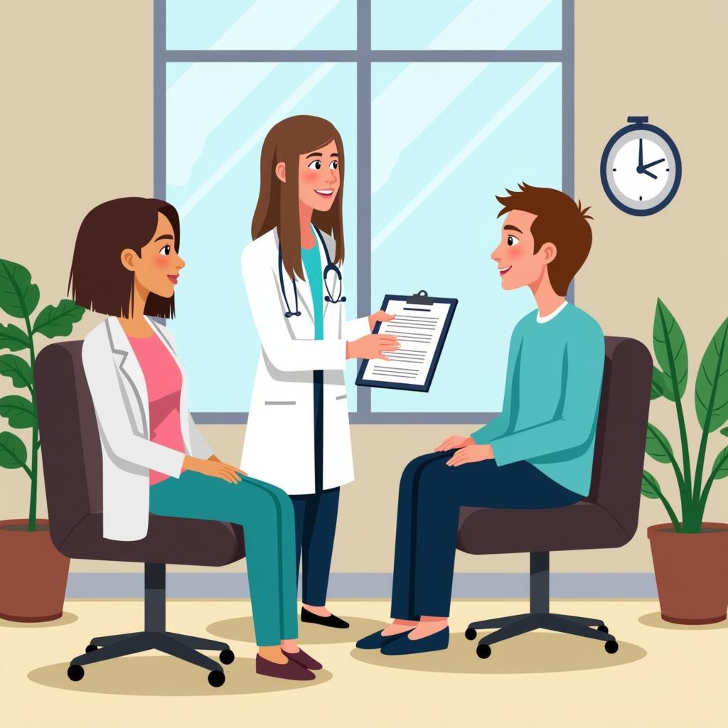 Doctor Discussing Mental Health Screening Results with Patient