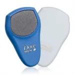 Close-up of the Dove Men+Care Active Clean Dual Sided Shower Tool showing the textured mesh and smooth sponge sides.