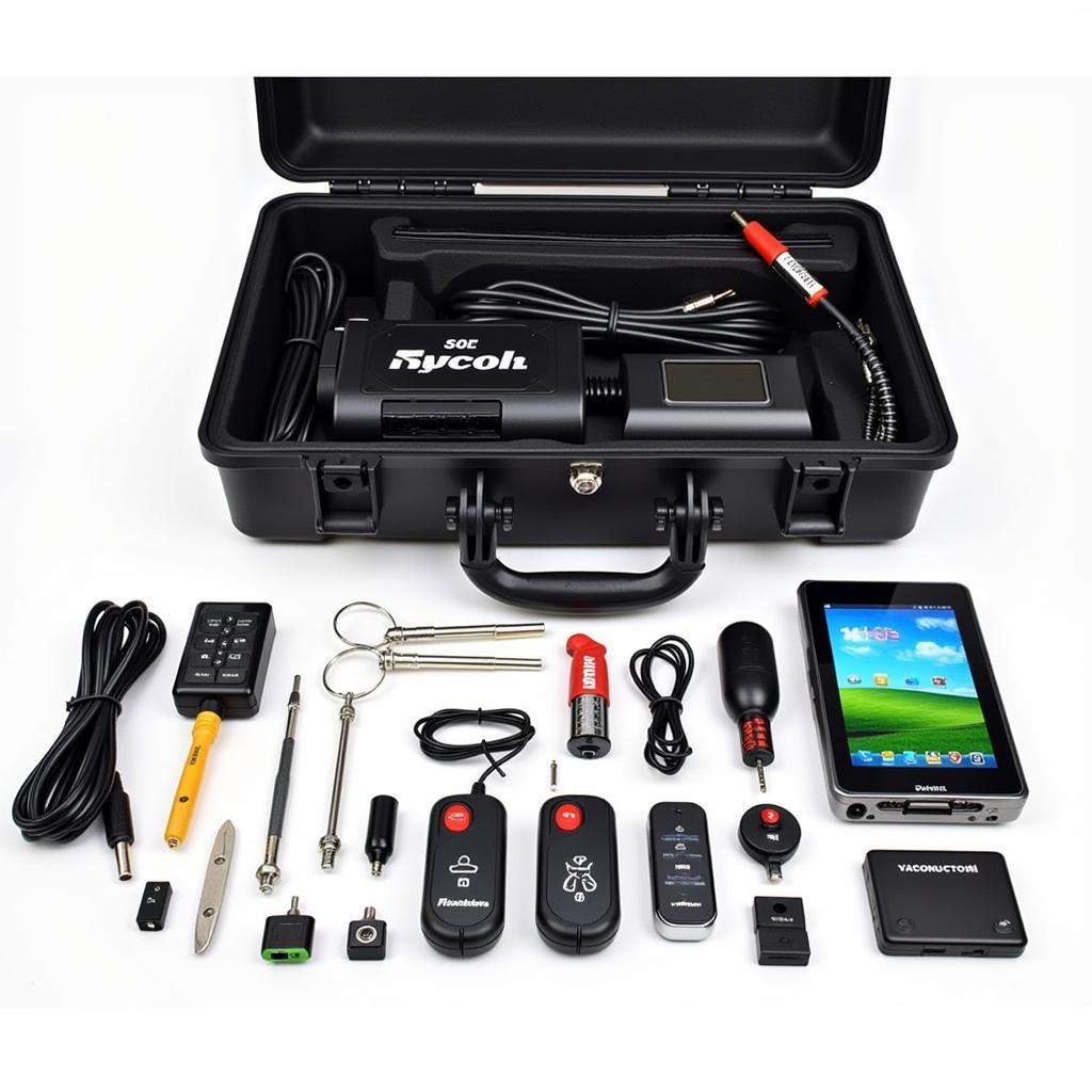 Electronic Car Opening Kit with Specialized Tools and Software