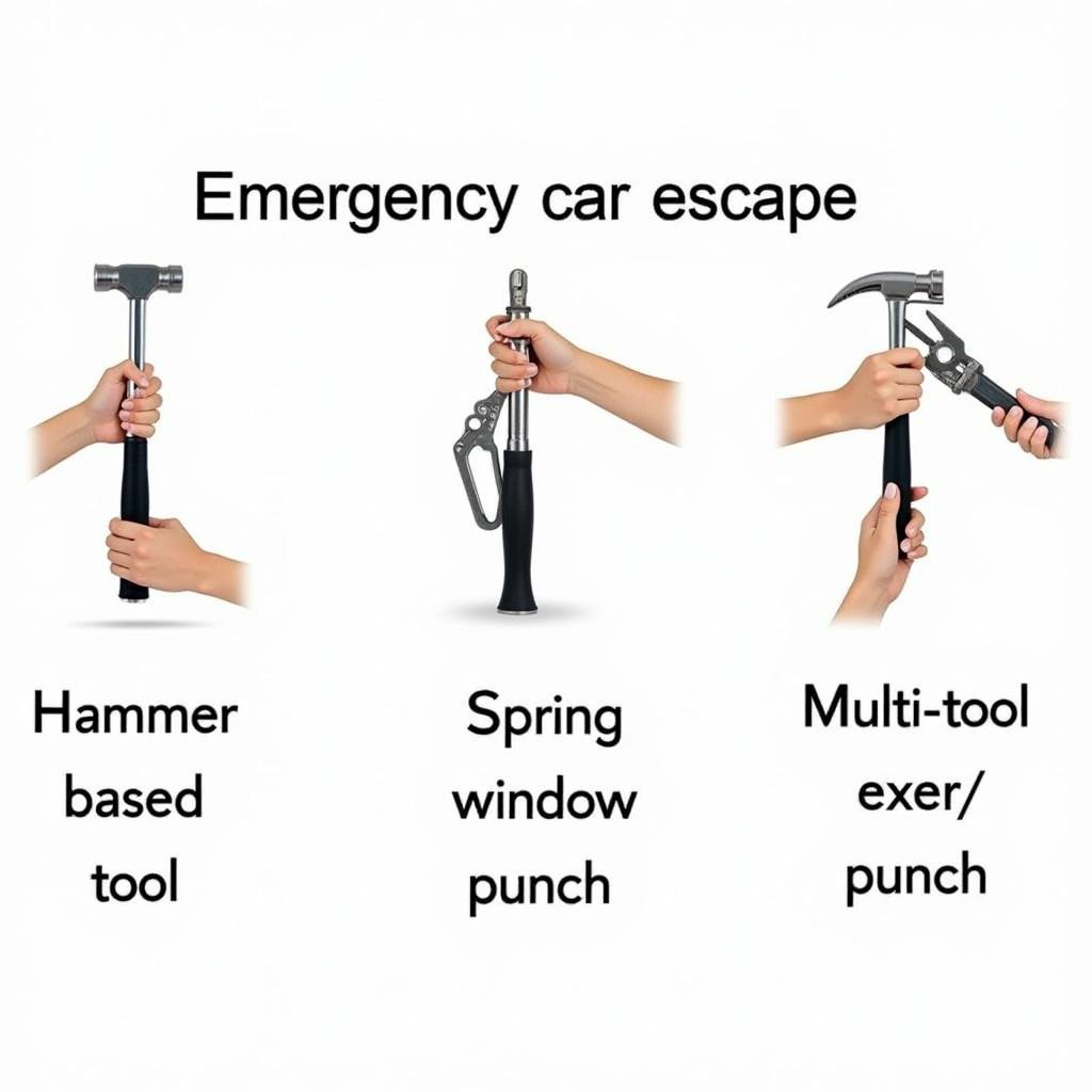 Types of Emergency Escape Car Tools