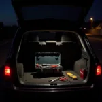 Empty Toolbox in Car Trunk Meme: A humorous depiction of an empty toolbox sitting in the trunk of a car, symbolizing the lack of preparedness for car troubles.