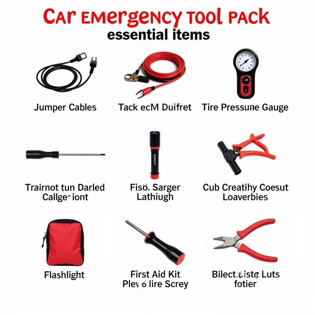 Essential Car Emergency Tool Pack Items