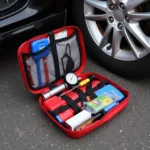 Essential car tools and roadside emergency kit