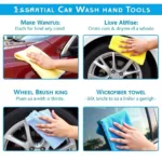 Essential Car Wash Hand Tools in Action