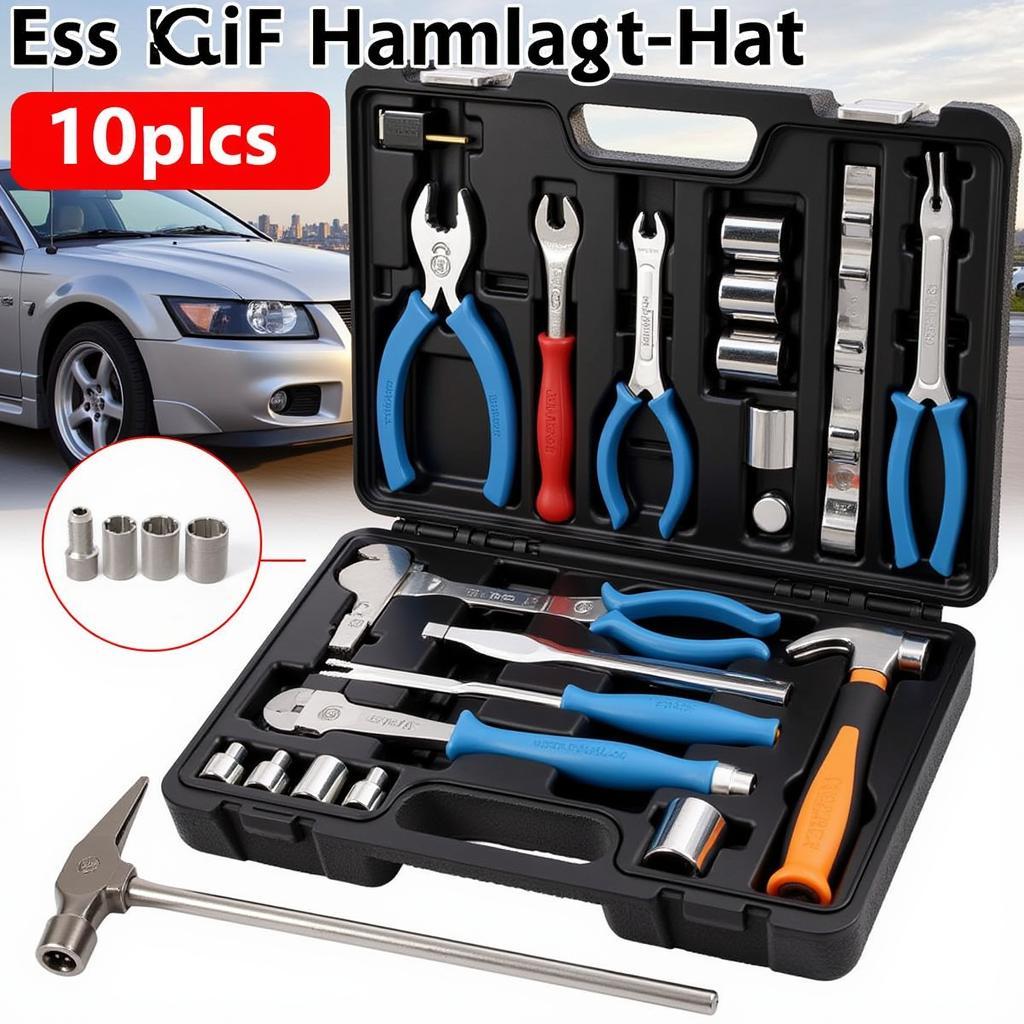 Essential Hand Tools for Car Modification: Wrenches, Screwdrivers, Pliers, Sockets, and Hammer