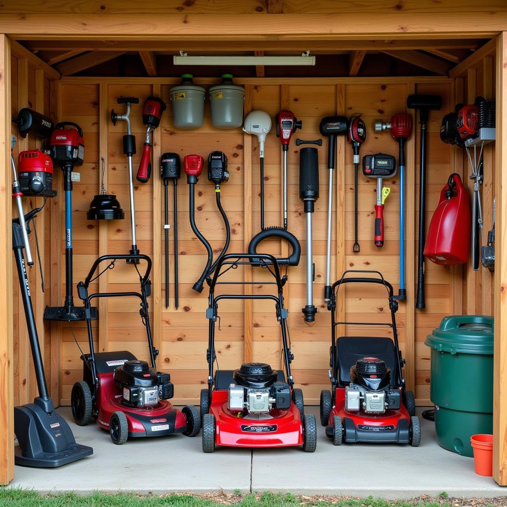 Essential professional lawn care tools include mowers, trimmers, edgers, blowers, and hand tools.