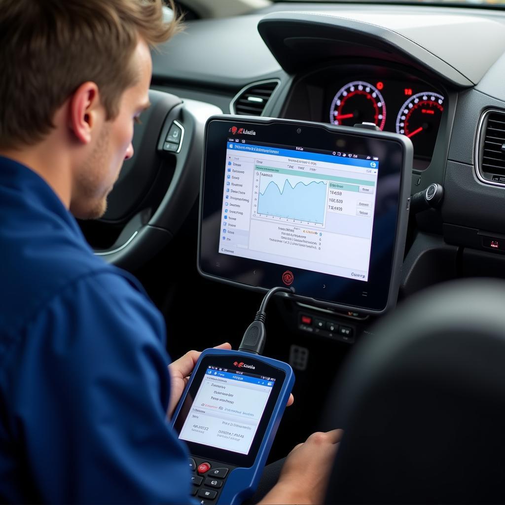 Eucleia Diagnostic Tool Used on an Electric Vehicle