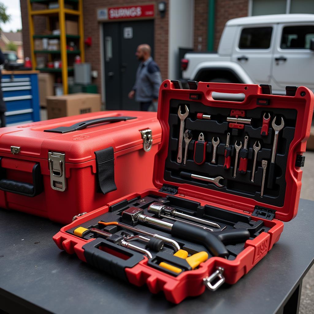 Organized Euro Car Parts Tool Box