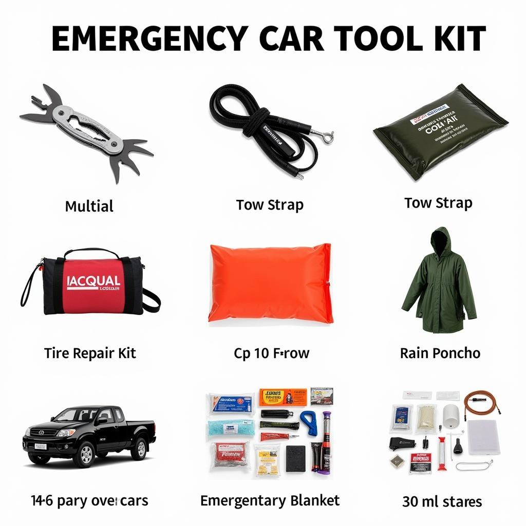 Additional tools and equipment for a more comprehensive emergency car tool kit