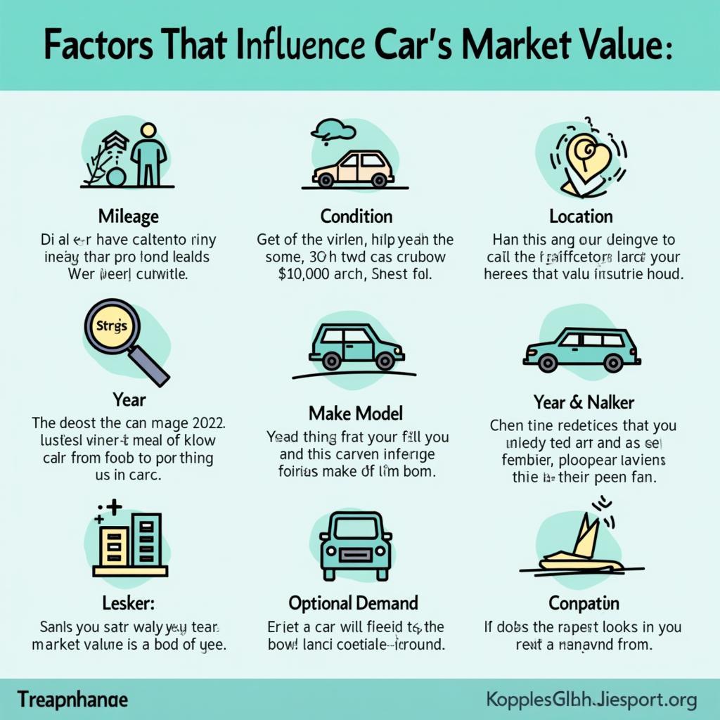 Infographic Showing Factors Affecting Car Market Value