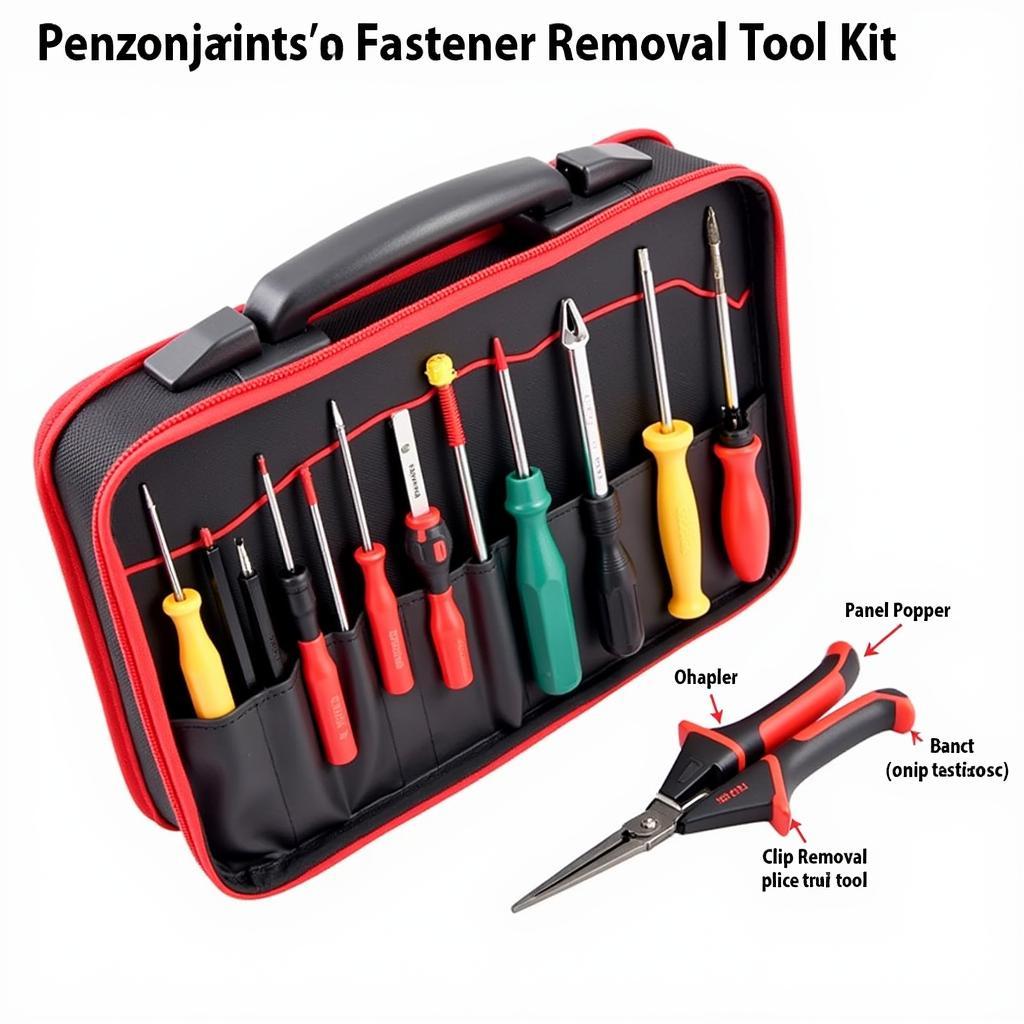 Fastener Removal Tool Kit for Car Interior