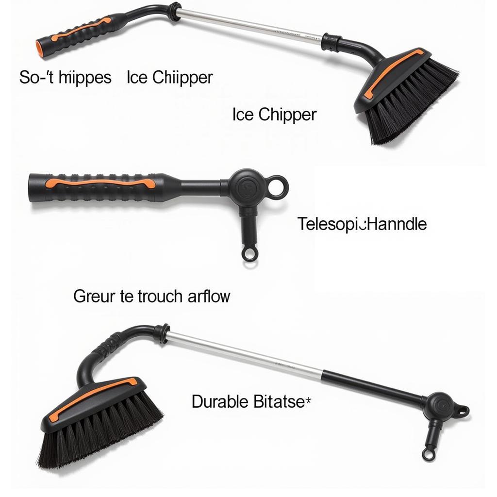 Close-Up View of the Fiskars SnowXpert Car Tool's Features