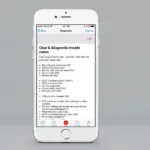 FIXD App Displaying Diagnostic Trouble Codes