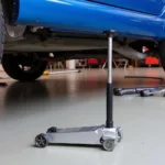 Lifting a Car with a Floor Jack