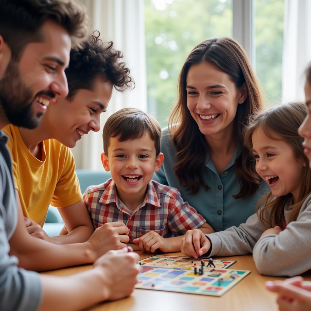 Foster Family Playing Together