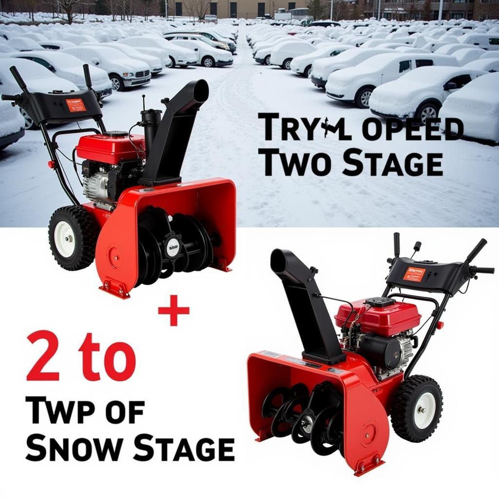 Gas-Powered Snow Blowers: Single and Two-Stage