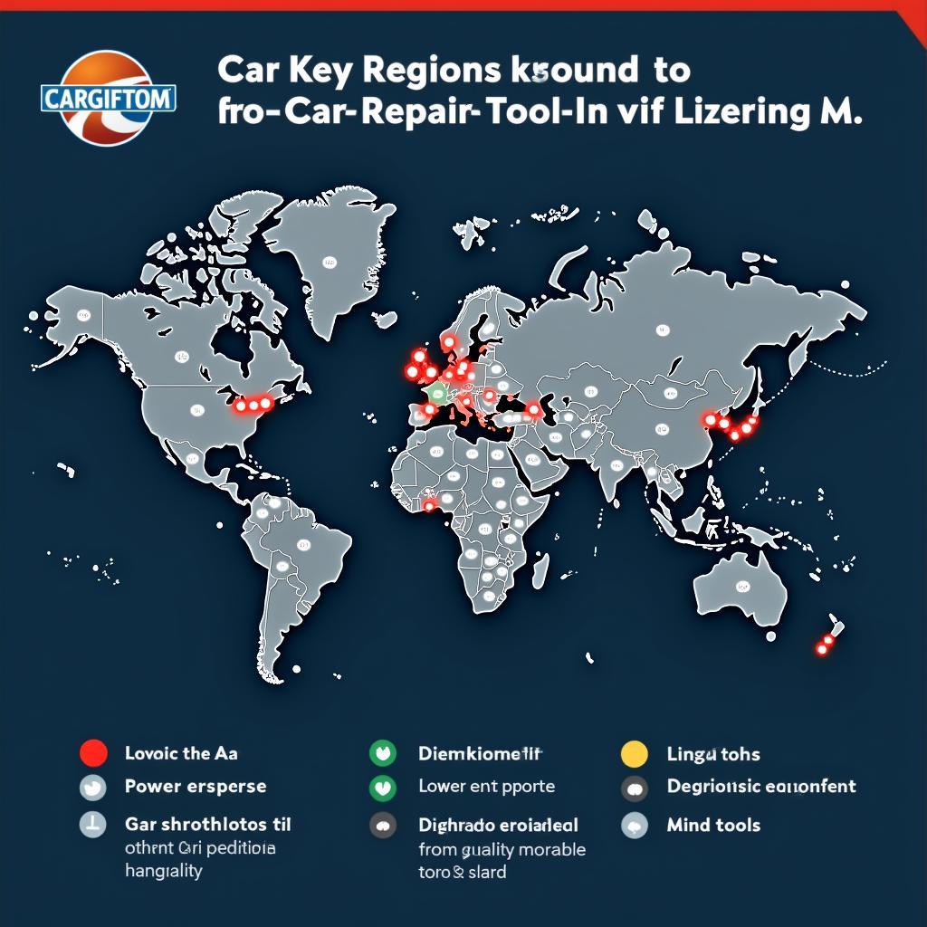 Global Map of Car Repair Tool Factories