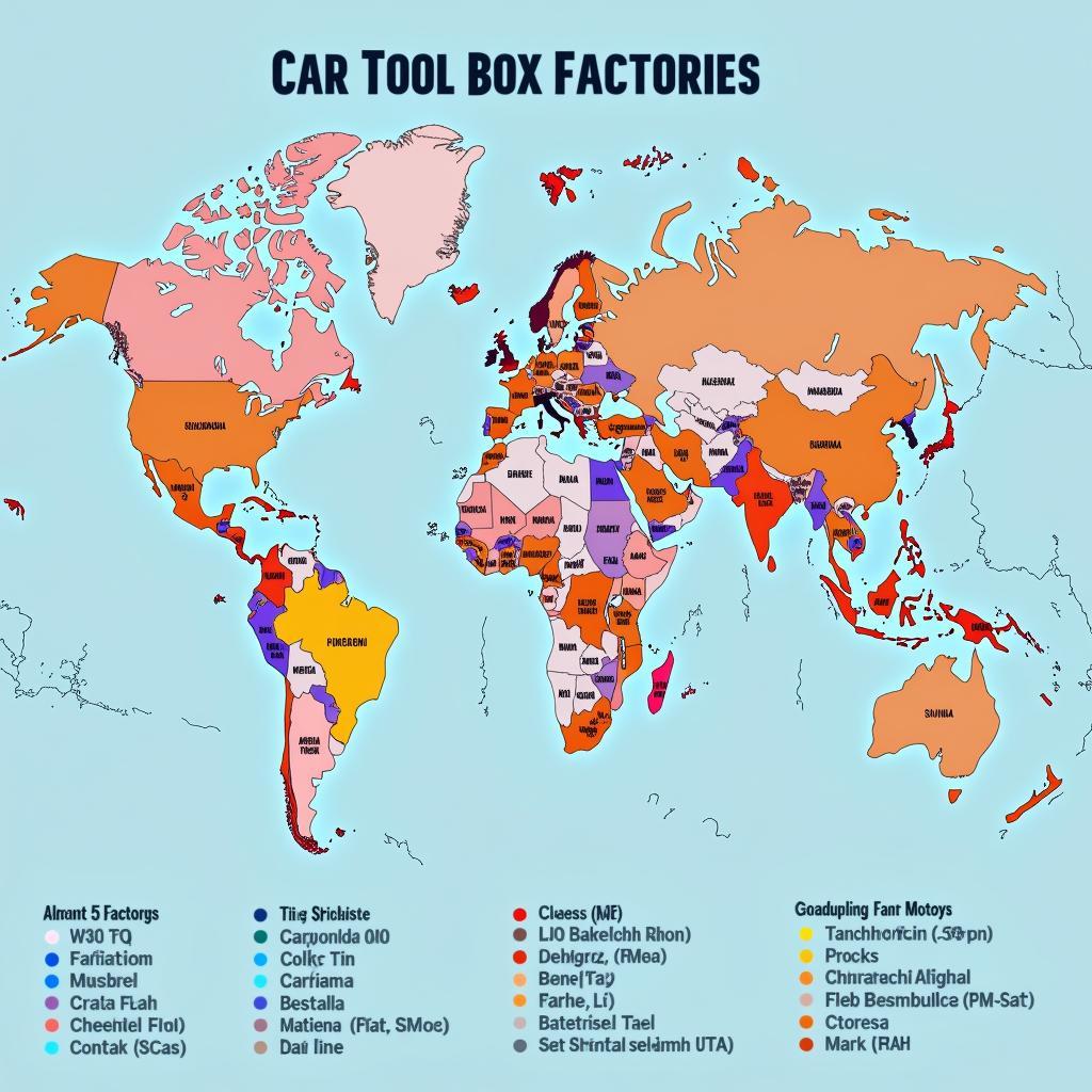 Global Map of Car Tool Box Factories