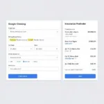 Google Car Insurance Comparison Tool Interface