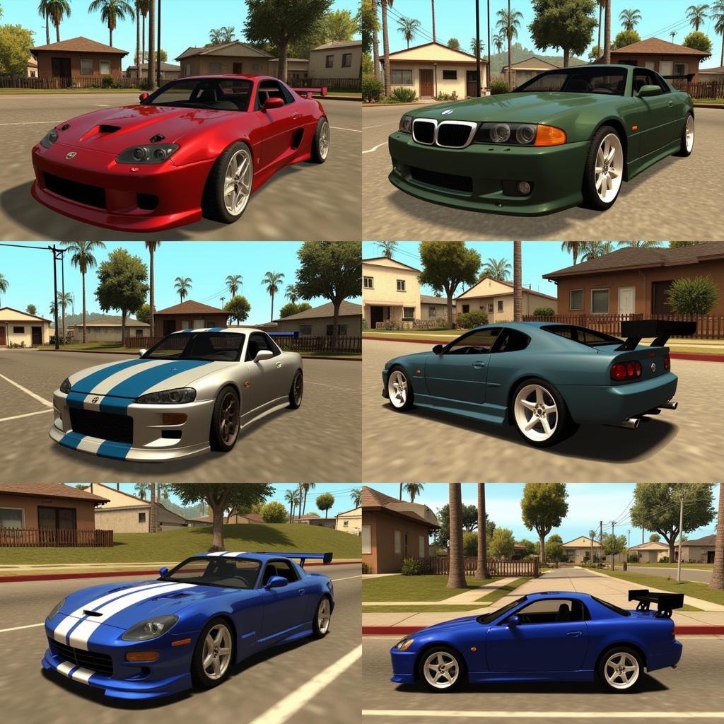 GTA SA Custom Car Showcase