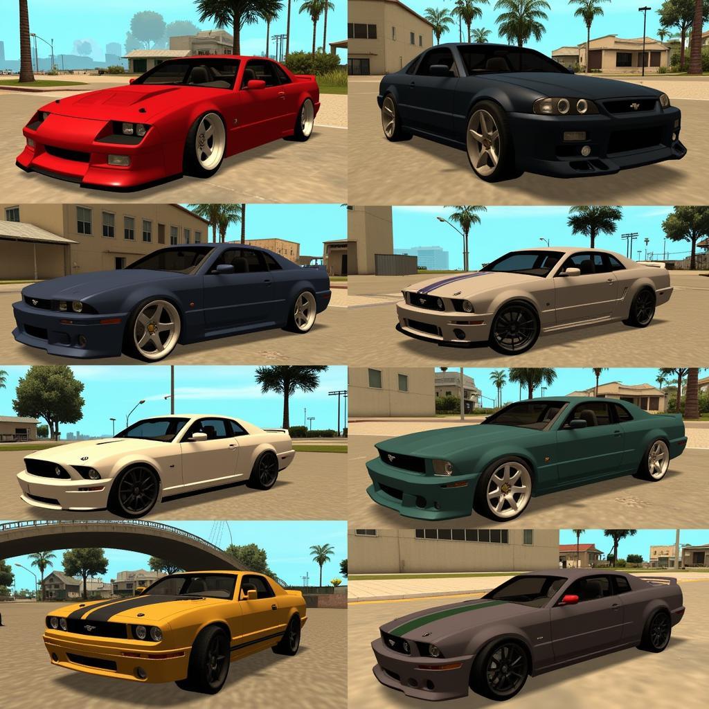 GTA SA Multiple Car Mods