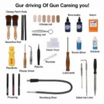 Essential Gun Care Tool Set Components