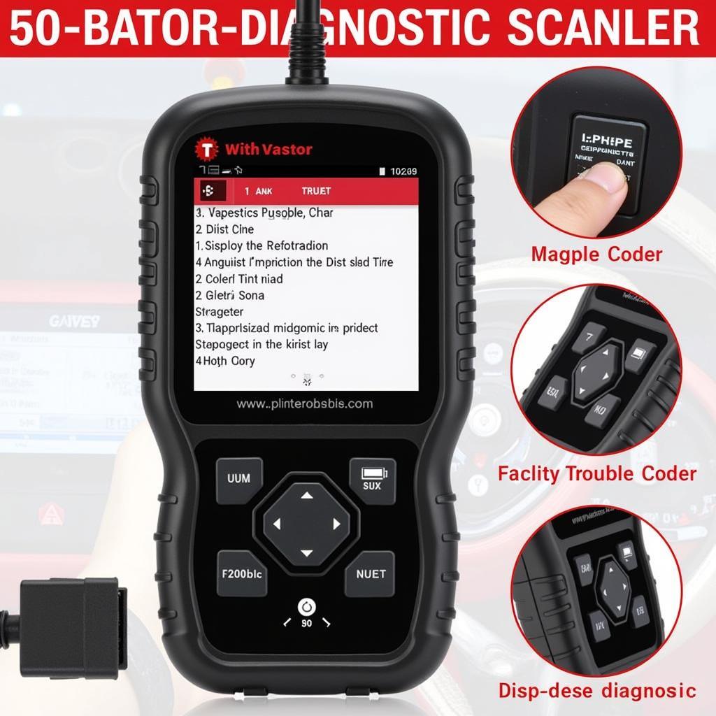 Handheld Diagnostic Scanner Display