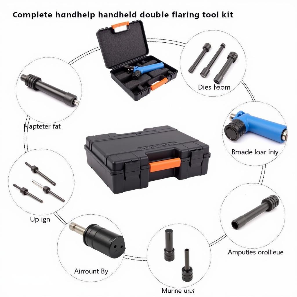 Handheld Double Flaring Tool Kit with Accessories