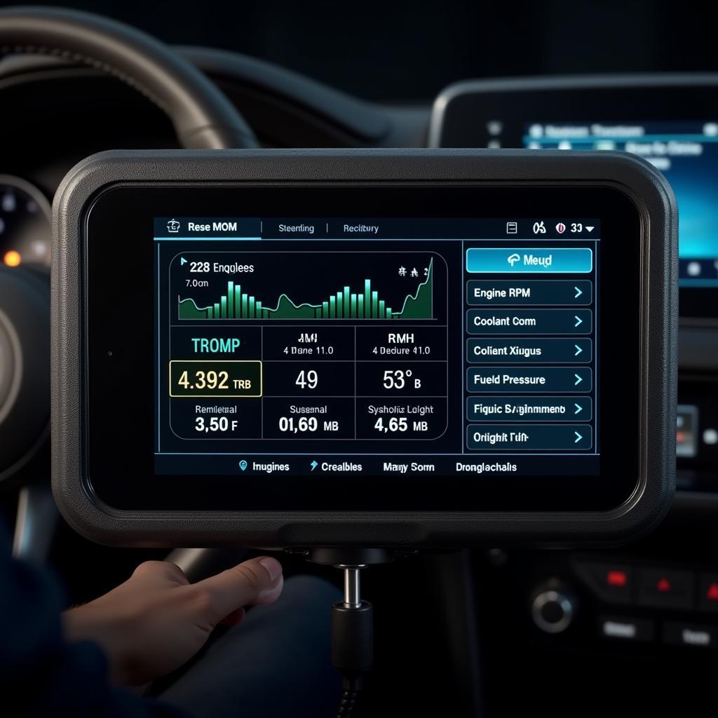 Modern HCI Car Diagnostic Tool Interface