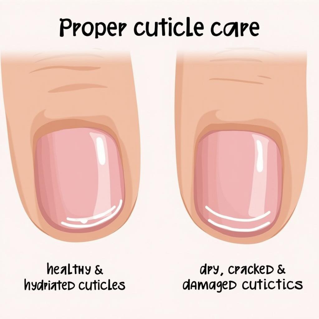 Healthy Cuticles vs. Damaged Cuticles