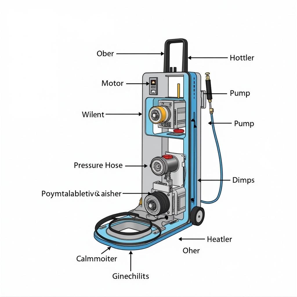 High Pressure Car Washer Components Diagram