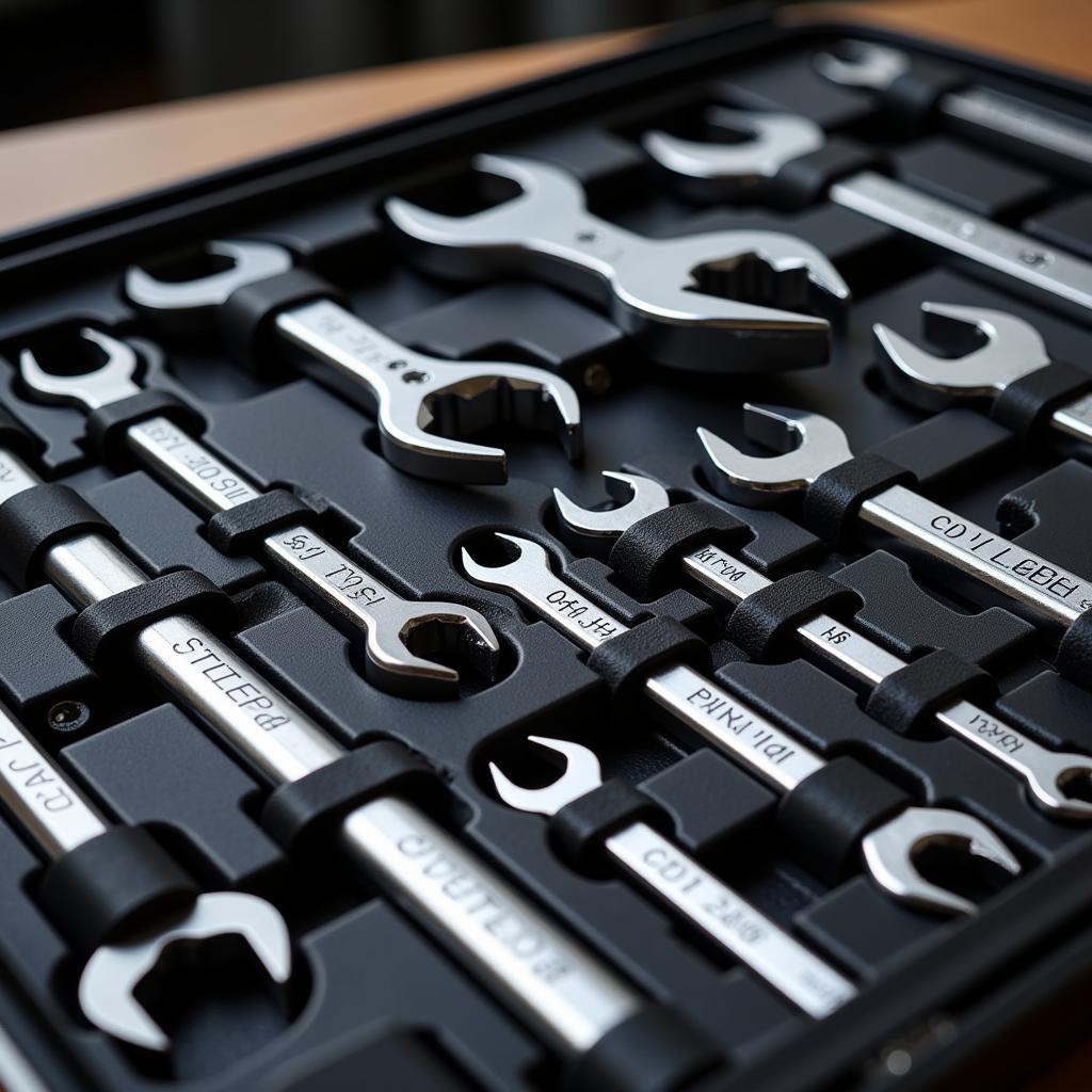 High-quality European car tool set in a durable case