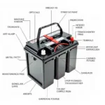 Hitachi Car Battery Features Diagram