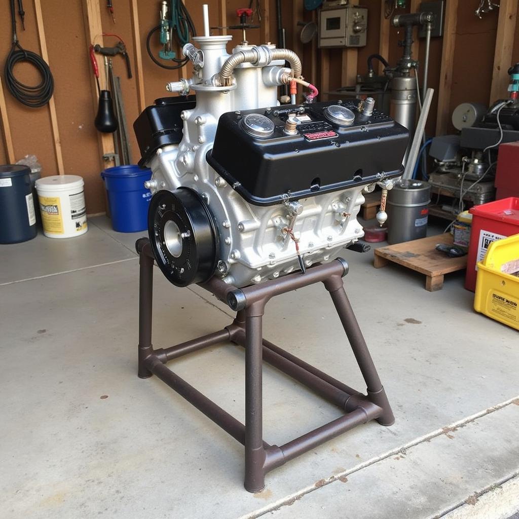 DIY Engine Stand from Steel Tubing