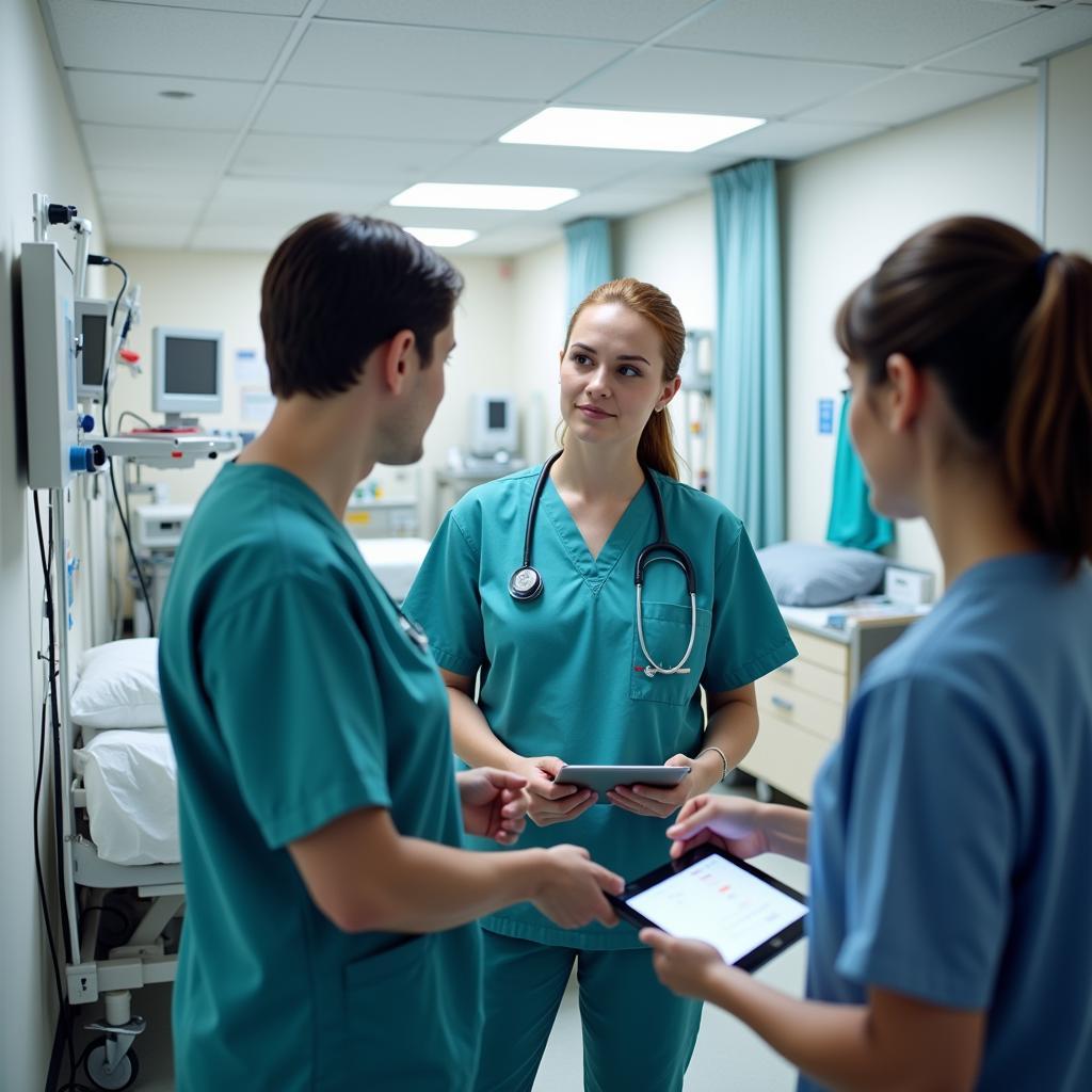 Hospital Staff Conducting Safety Rounds