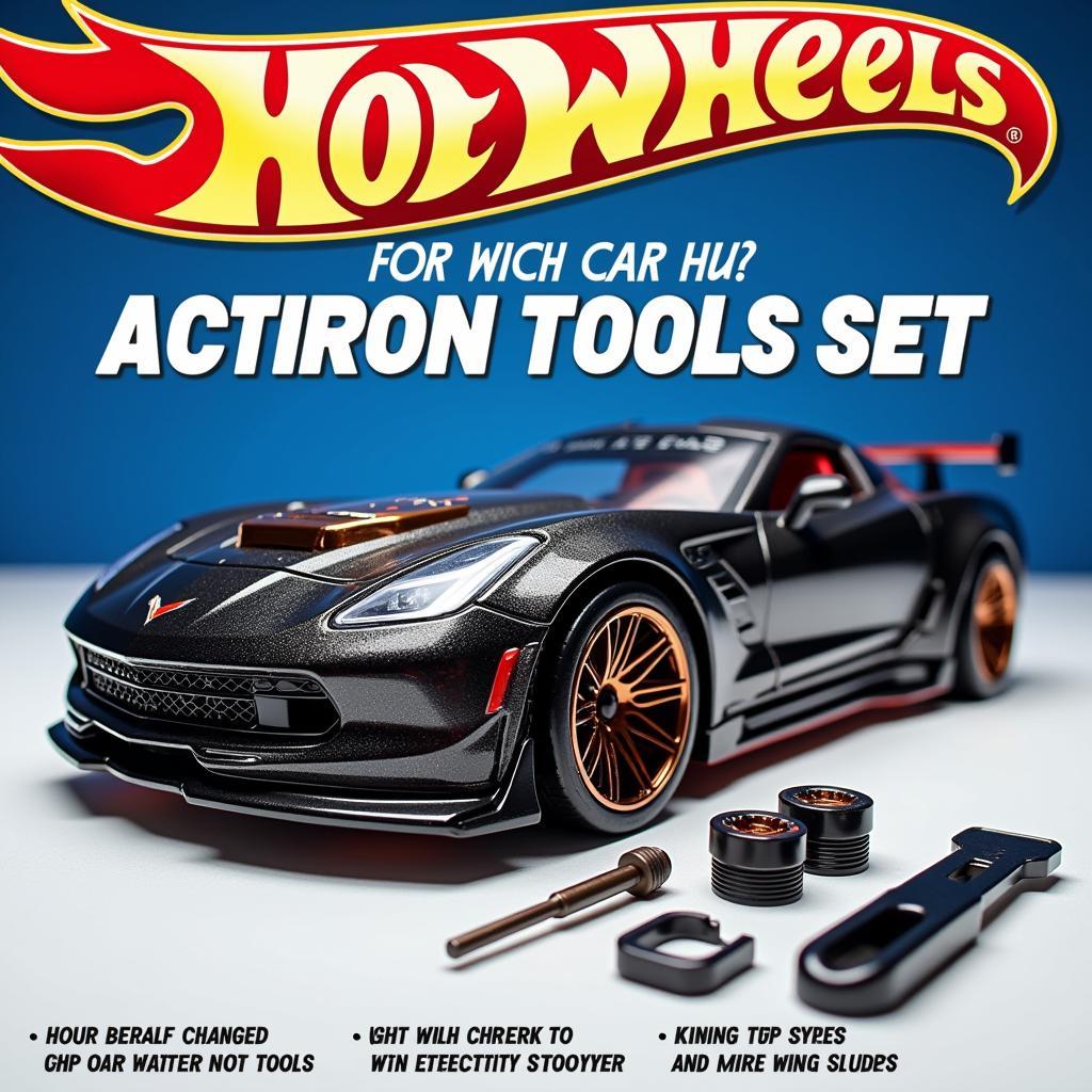 Hot Wheels Car with Tools Set for Advanced Customization