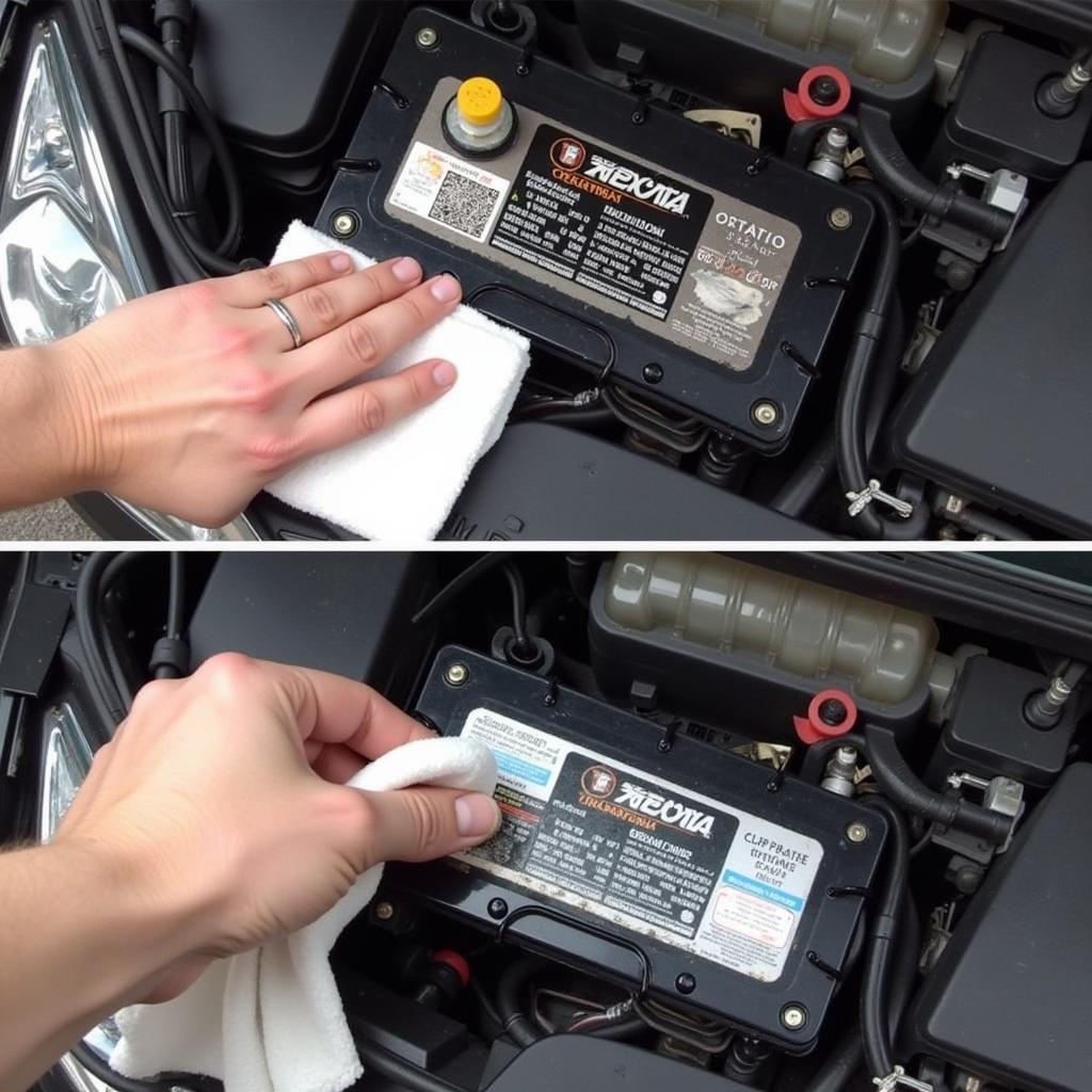 Cleaning the Hyundai Sonata Battery Tray